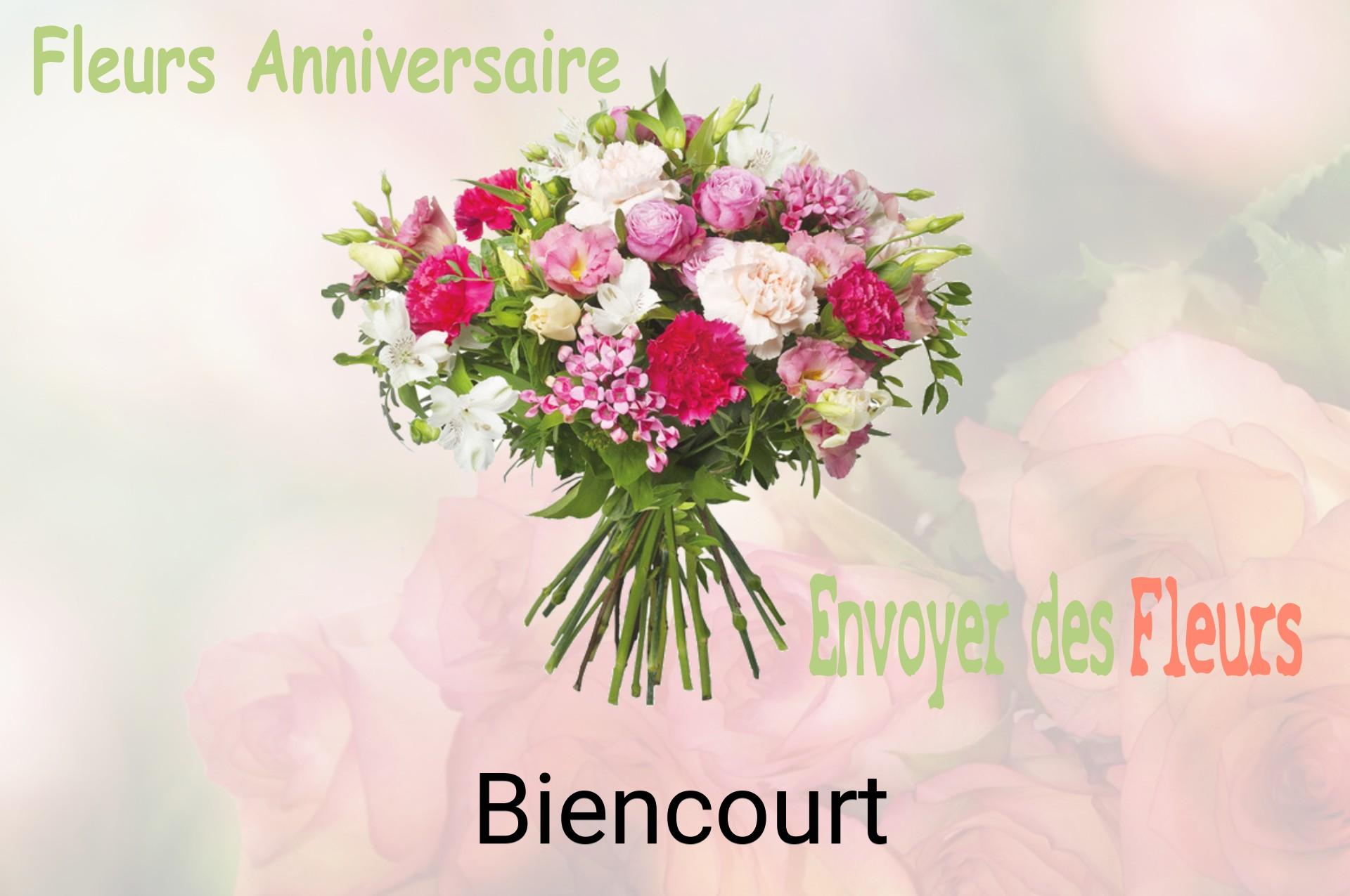 Bouquet de fleurs d’anniversaire livré à Biencourt